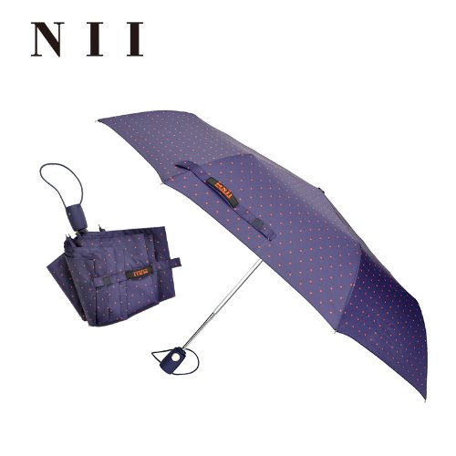[NII]NEW 3단 완전자동 도트 우산 네이비도트