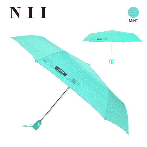 [NII]NEW 3단 완전자동 도트 우산 민트도트