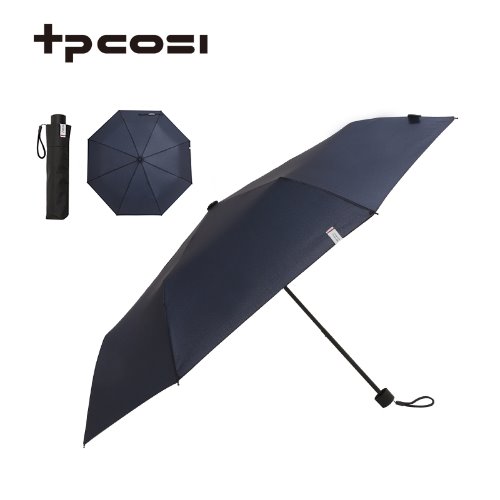 [티피코시] 칼라 수동 3단 우산 네이비