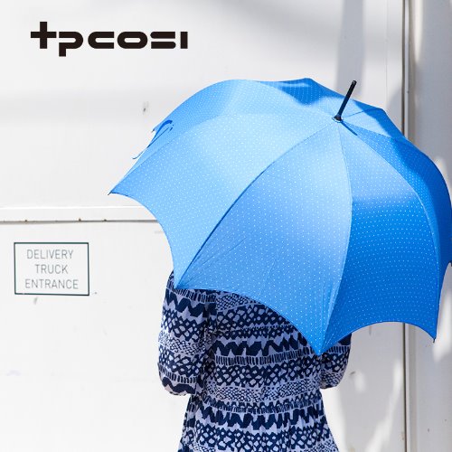 [티피코시] 돔형 자동 도트 장우산